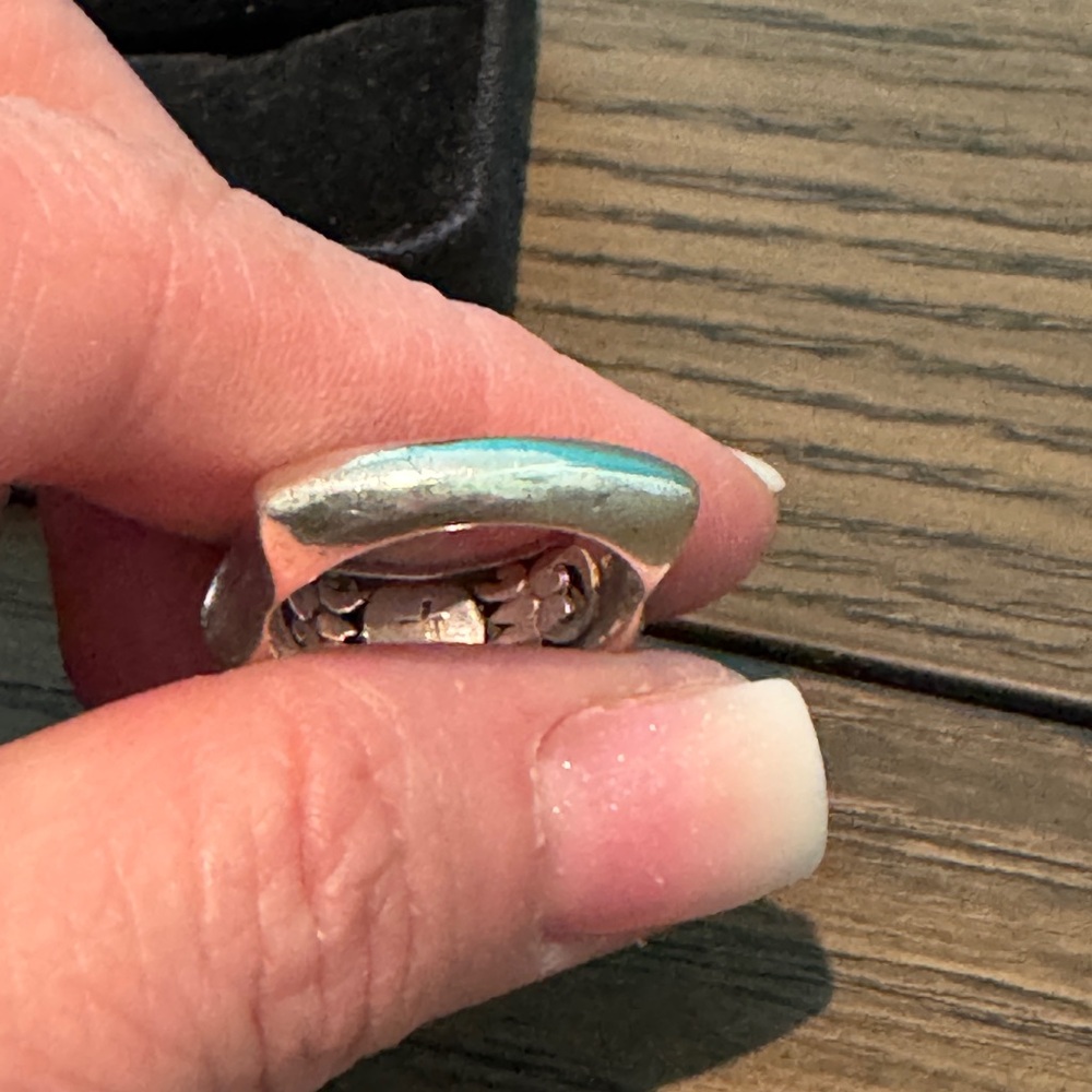 John Hardy 18K Sterling Silver Comfort Band Ring Sz 6.25 - Picture 5 of 8